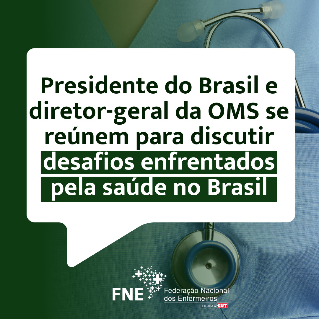 Lula e diretor-geral da OMS se reúnem para discutir desafios enfrentados pela saúde no Brasil