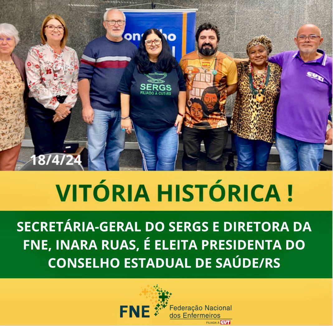 Inara Ruas, diretora da FNE, é eleita presidenta do Conselho Estadual de Saúde do Rio Grande do Sul