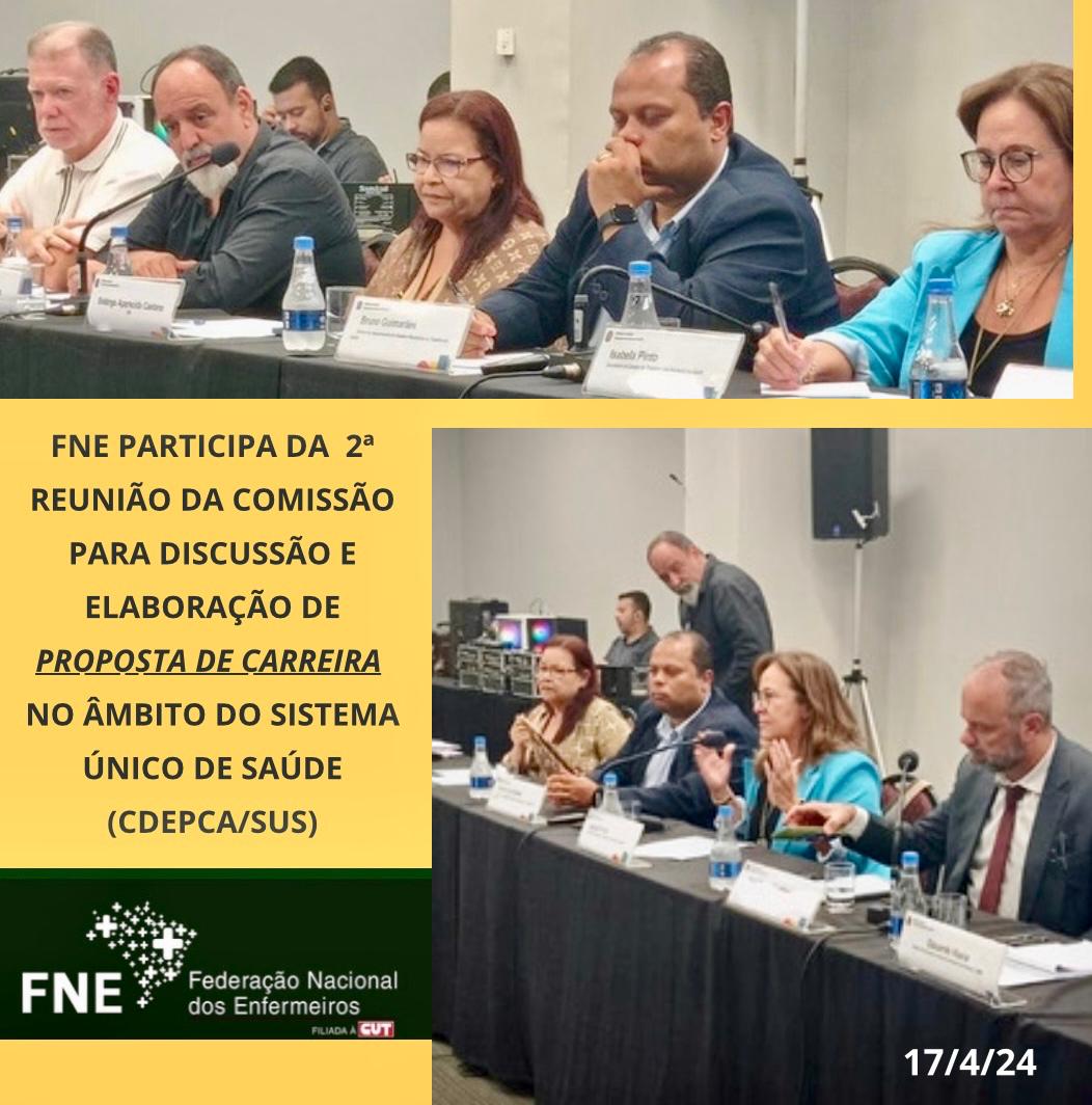 FNE participa 2ª Reunião da Comissão para Discussão e Elaboração de Proposta de Carreira no Âmbito do SUS