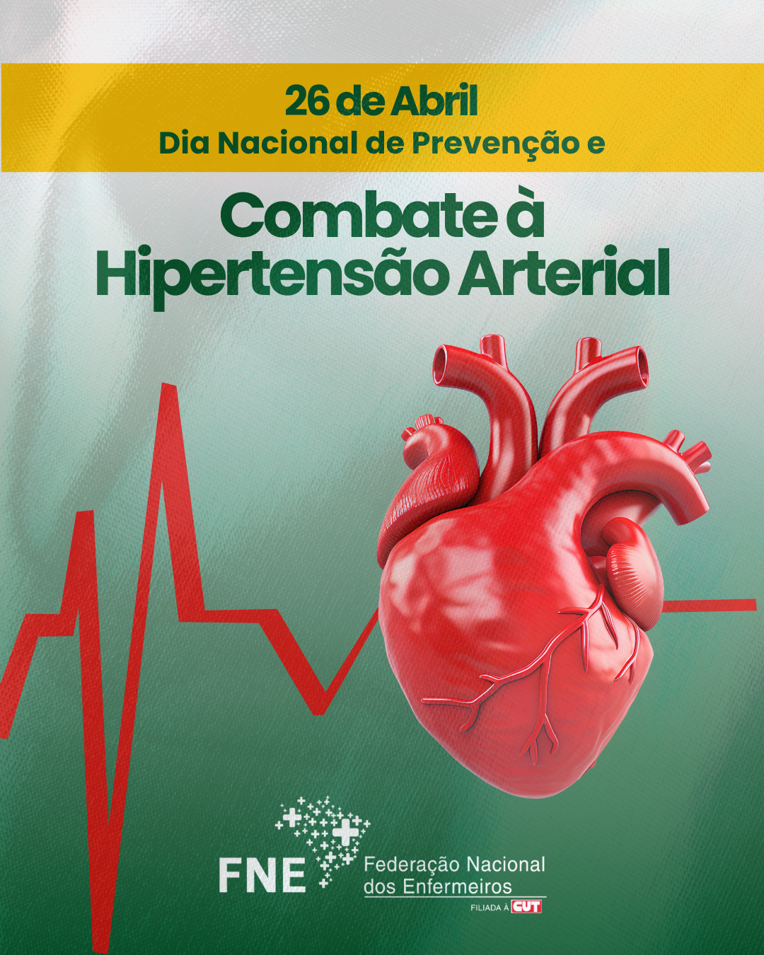 26 de abril - Dia Nacional de Prevenção e Combate à Hipertensão Arterial