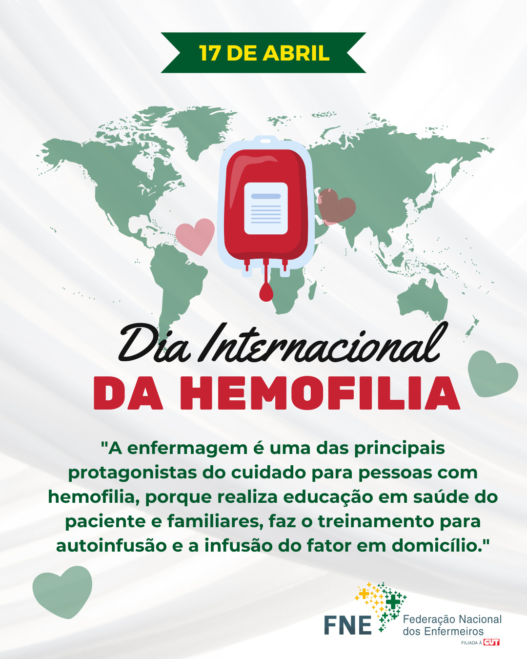 17 de abril - Dia Mundial da Hemofilia