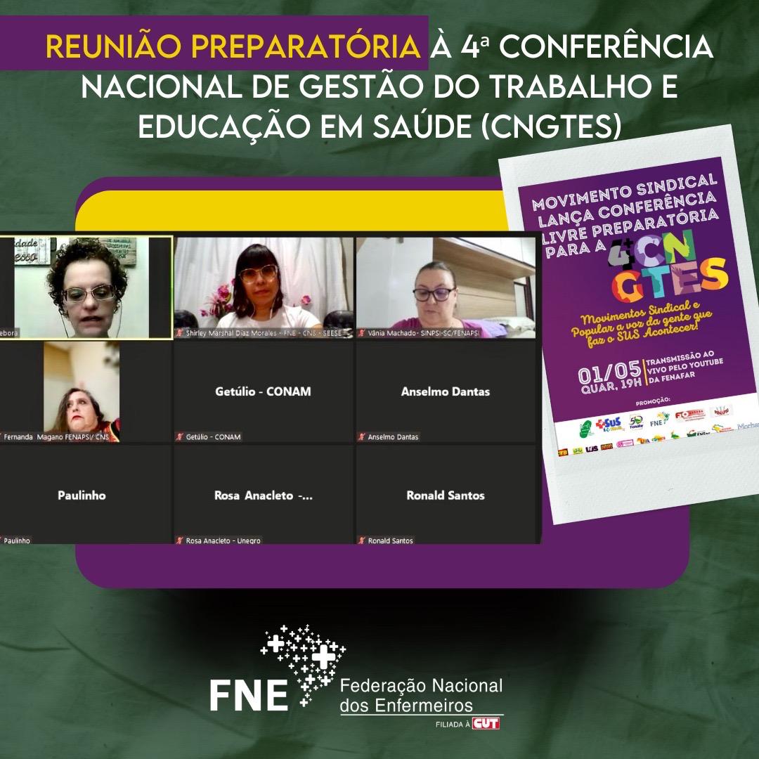 Reunião preparatória à 4ª Conferência Nacional de Gestão do Trabalho e Educação em Saúde