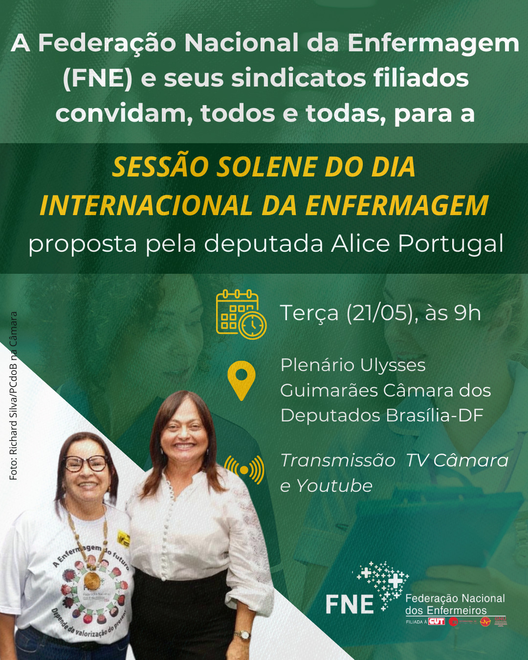 Sessão Solene do Dia Internacional da Enfermagem