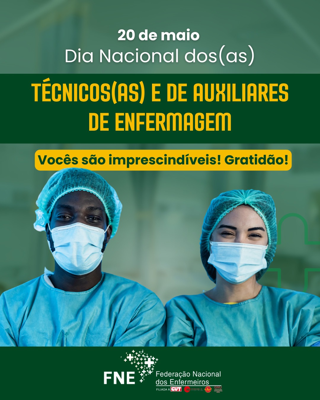 20 de maio - Dia Nacional do Técnico e Auxiliar de Enfermagem