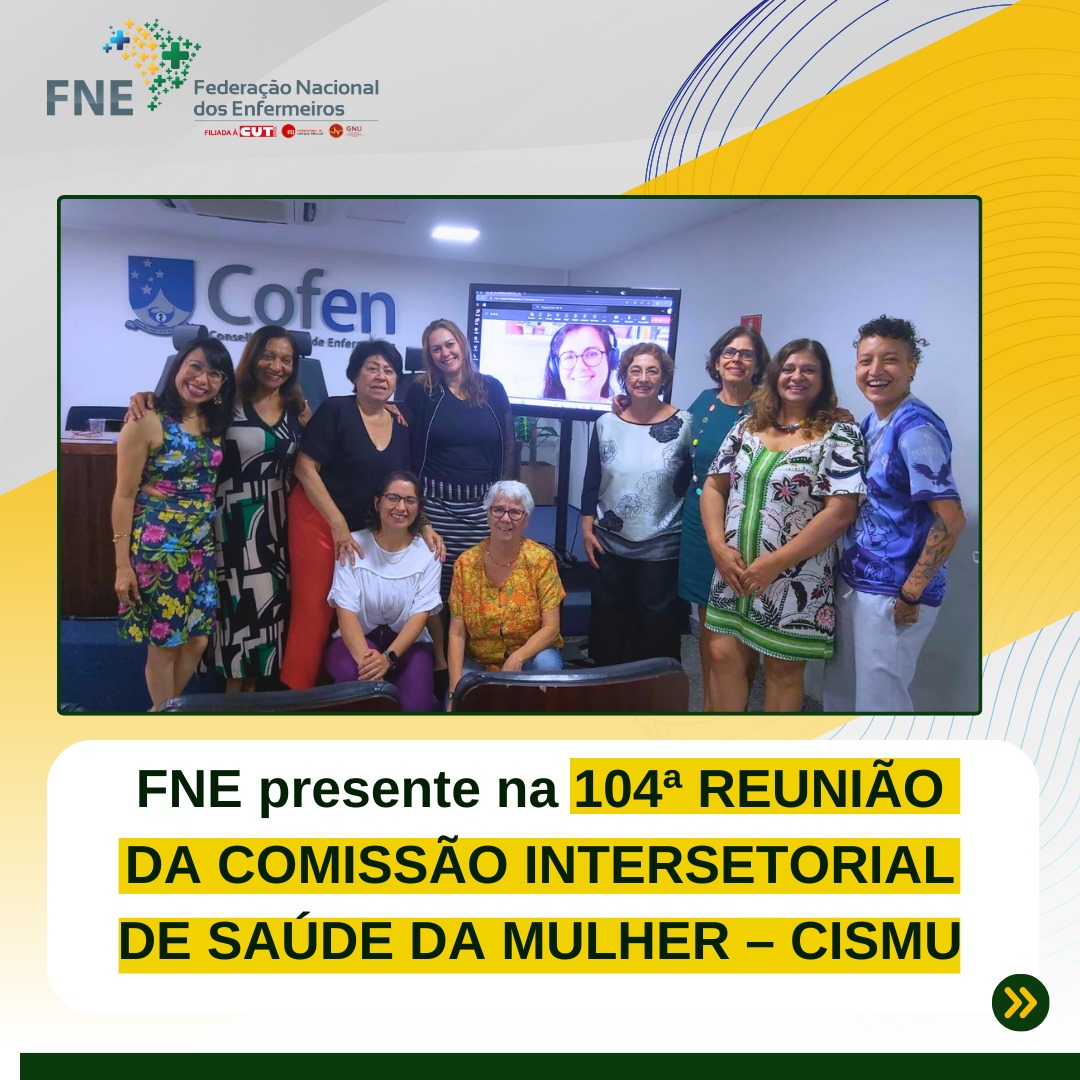 FNE presente na 104ª Reunião da Comissão Intersetorial de Saúde da Mulher do CNS