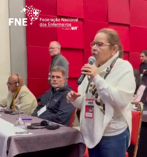 Solange Caetano alerta sobre impactos das mudanças climáticas na saúde e falta de proteção aos trabalhadores, na 13ª Conferência Regional Interamericana da ISP