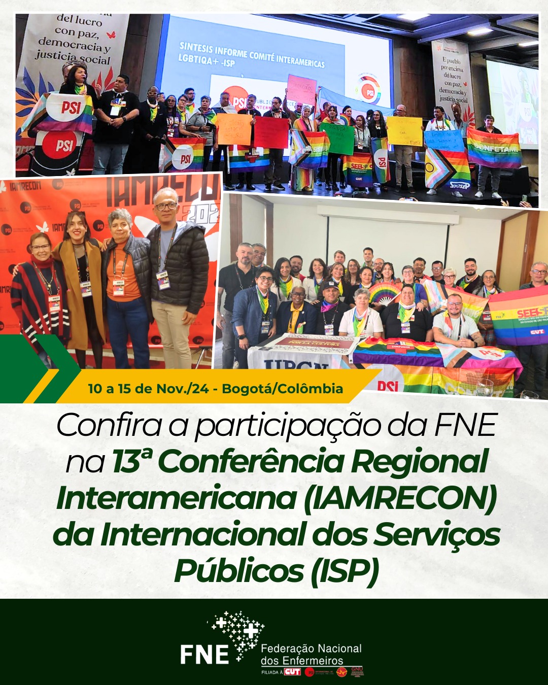 Confira a participação da FNE na 13ª Conferência Regional Interamericana (IAMRECON) da Internacional dos Serviços Públicos (ISP)
