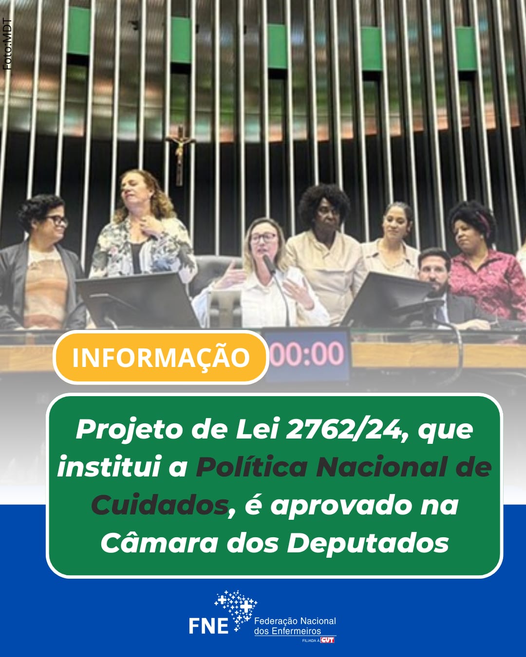 Projeto de Lei 2762/24, que institui a Política Nacional de Cuidados, é aprovado na Câmara dos Deputados