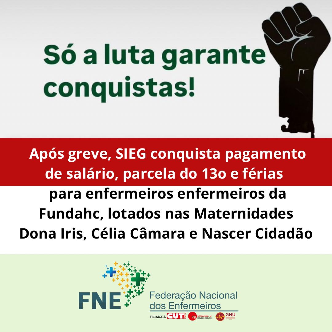 Só a luta garante conquistas!
