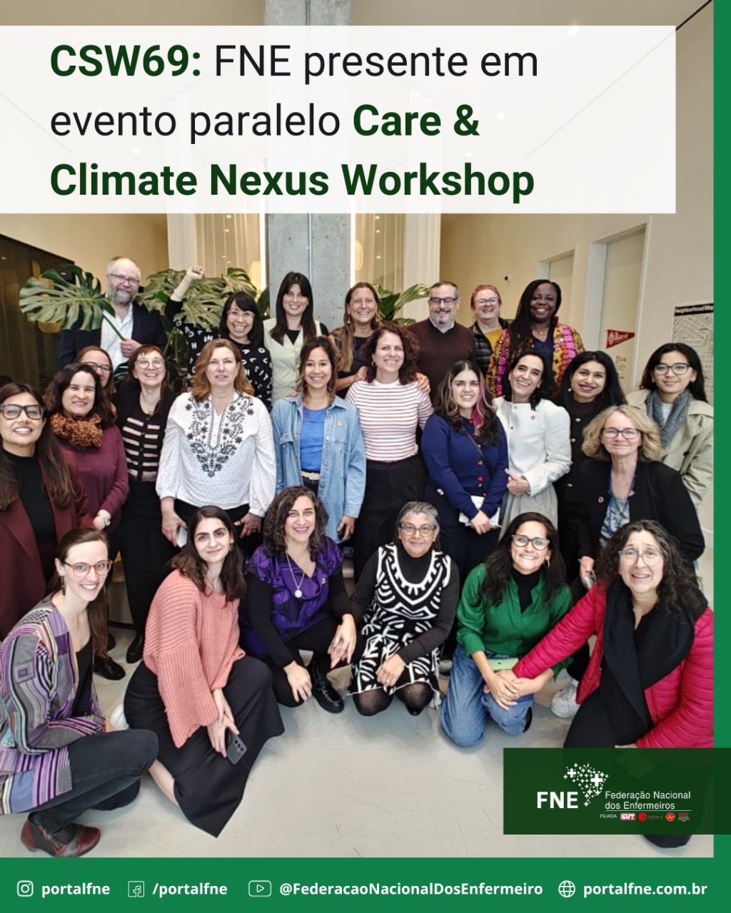 CSW69: FNE presente em evento paralelo Care & Climate Nexus Workshop