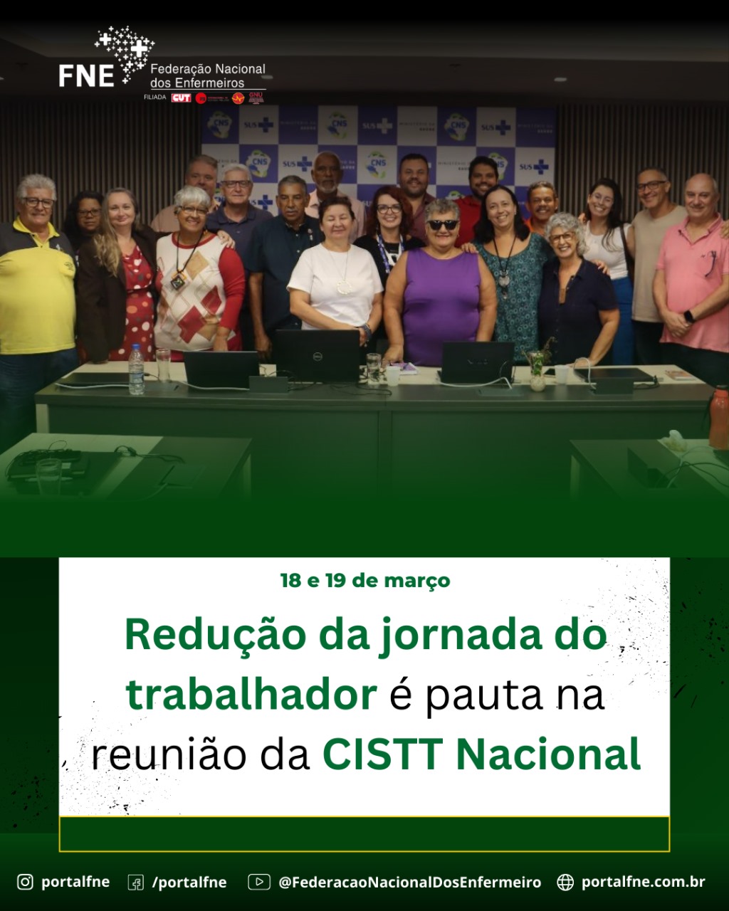 Redução da jornada do trabalhador é pauta na reunião da CISTT Nacional