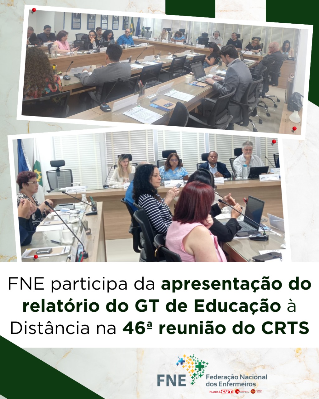 FNE participa da apresentação do relatório do GT de Educação à Distância na 46ª reunião do CRTS