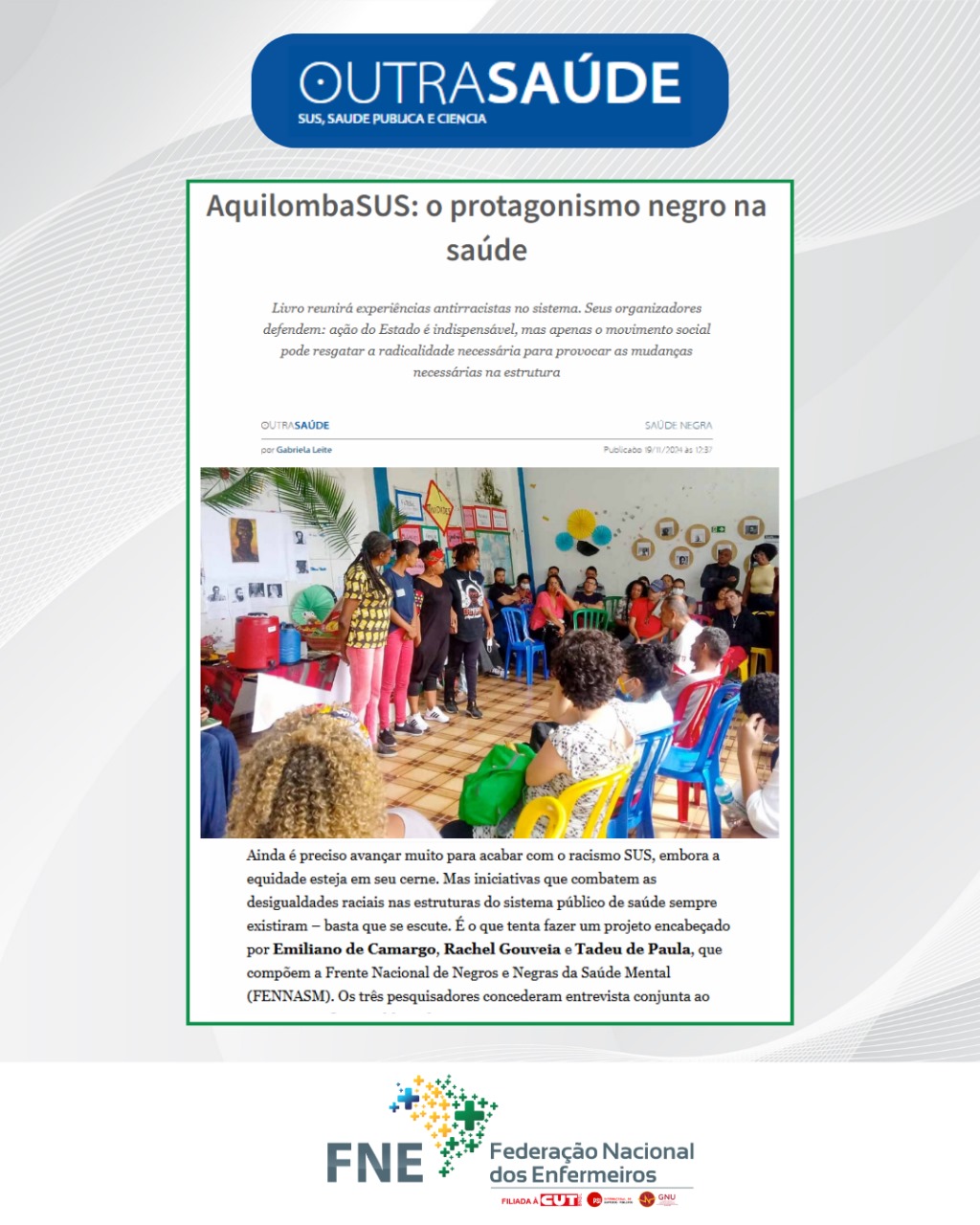 Outra Saúde: AquilombaSUS e a luta contra o racismo estrutural no SUS