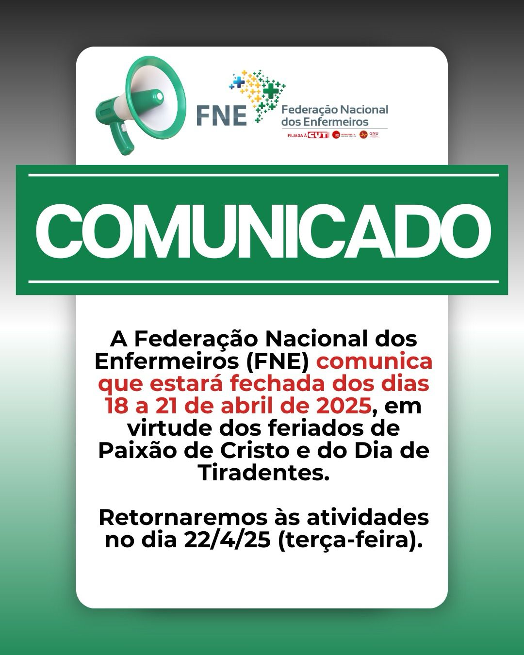 Comunicado Importante