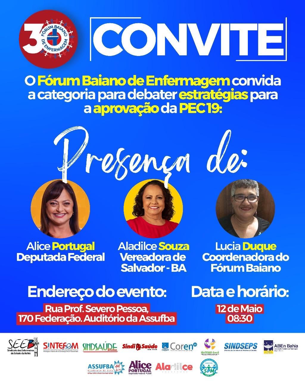 Convite – Abertura da Semana de Enfermagem 2025