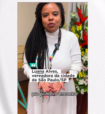 Espero que eu possa ter contribuído, e já há algum tempo tenho me somado na luta pela implementação do piso da enfermagem...”, disse a vereadora da cidade de São Paulo, Luana Alves