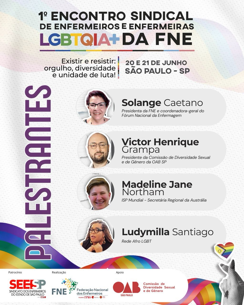 Palestrantes confirmados