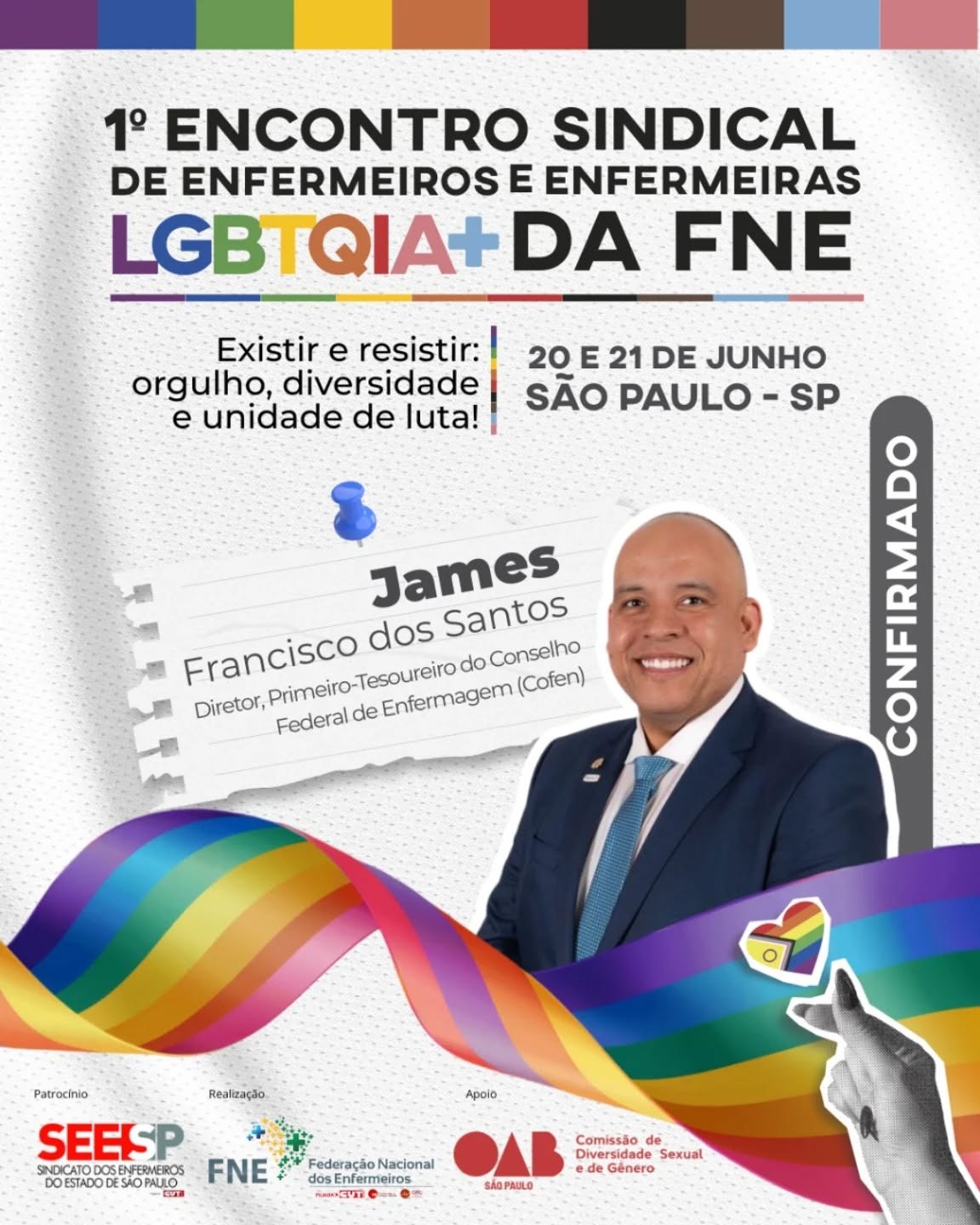 1º Encontro Sindical de Enfermeiros e Enfermeiras LGBTQIA+ da FNE