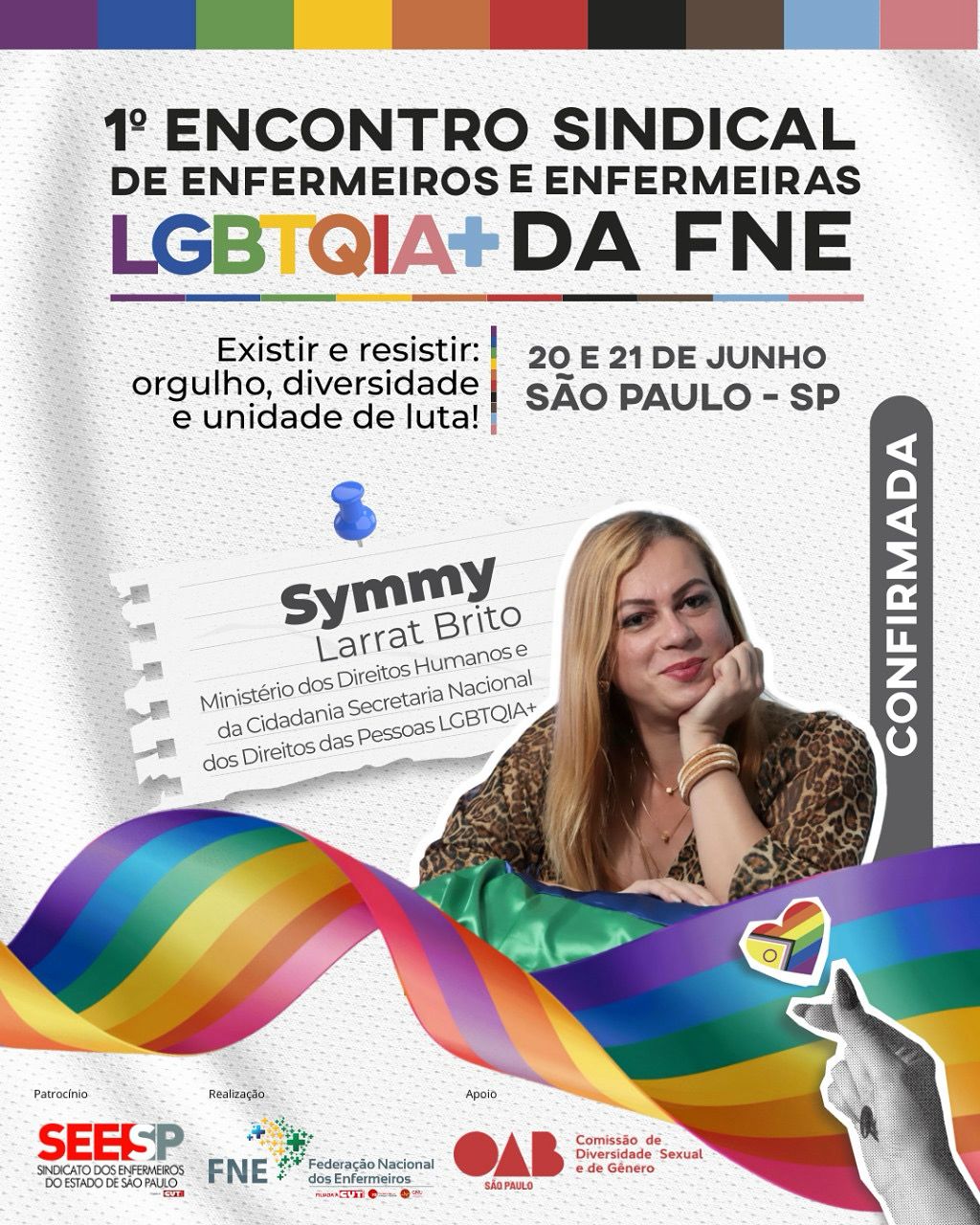 1º Encontro Sindical de Enfermeiros e Enfermeiras LGBTQIA+ da FNE
