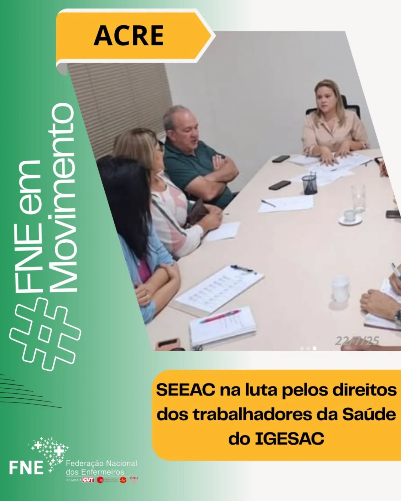 SEEAC na luta pelos direitos dos trabalhadores da Saúde do IGESAC