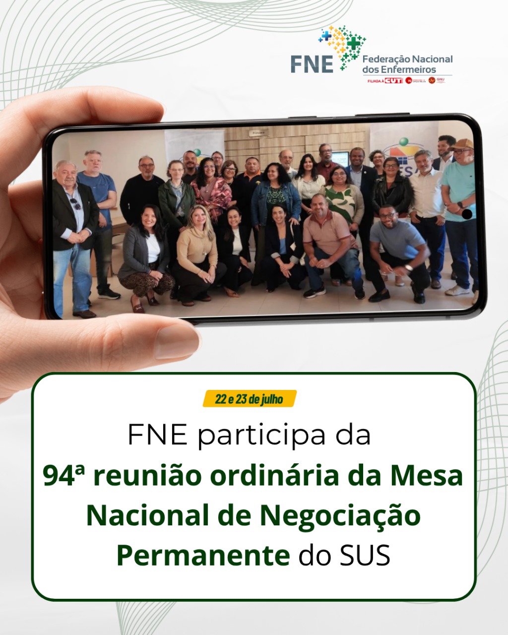FNE participa da 94ª reunião ordinária da Mesa Nacional de Negociação Permanente do SUS