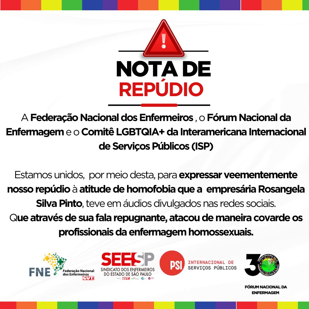NOTA DE REPÚDIO