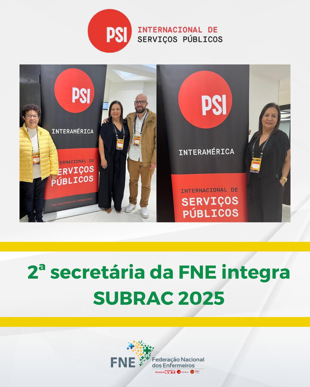 2ª secretária da FNE integra SUBRAC 2025
