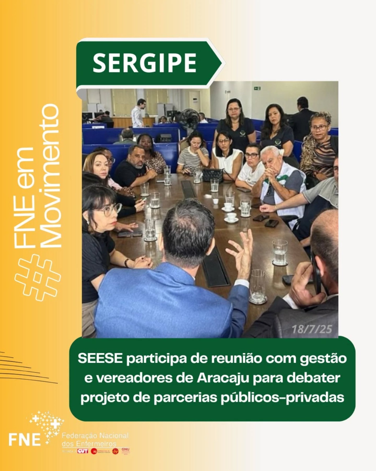 SEESE participa de reunião com gestão e vereadores de Aracaju para debater projeto de parcerias públicos-privadas
