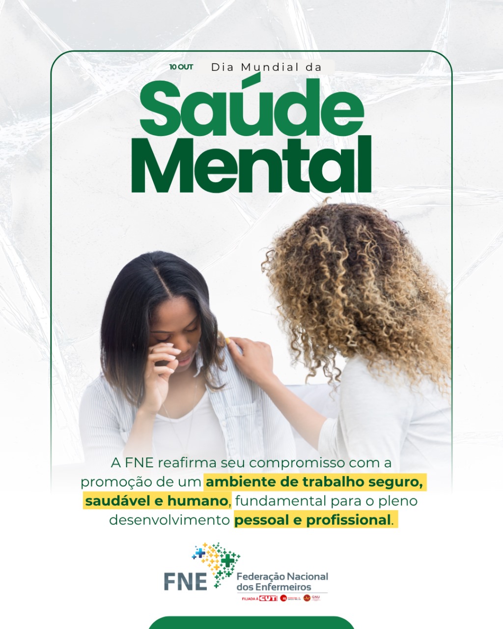 10/10 - Dia Mundial da Saúde Mental