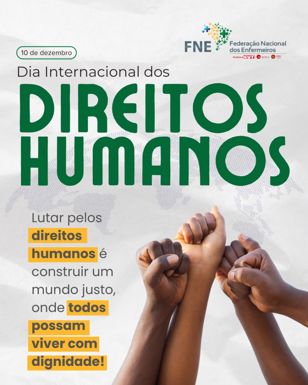 FNE destaca a importância da Declaração Universal dos Direitos Humanos na promoção da dignidade e da igualdade