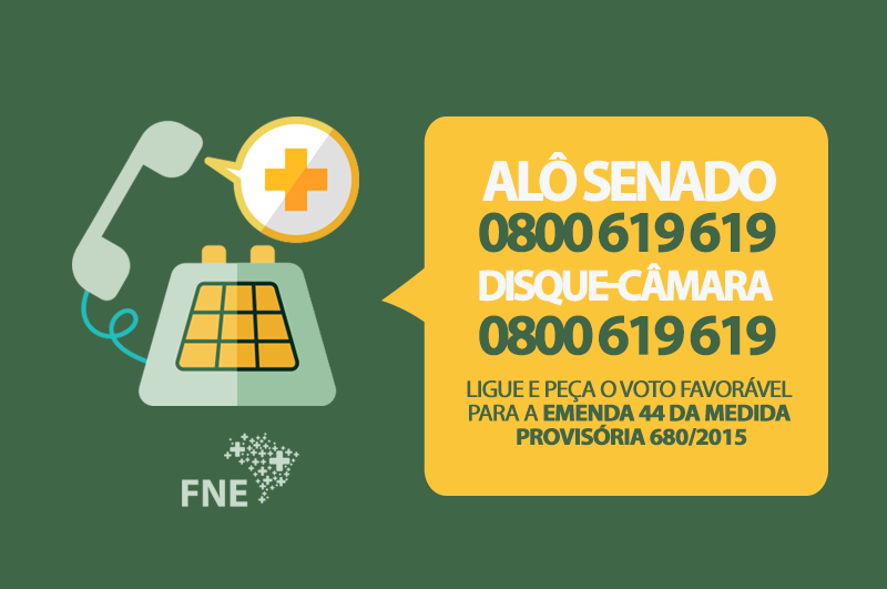 FNE articula reuniões com deputados e senadores para discutir MP 680