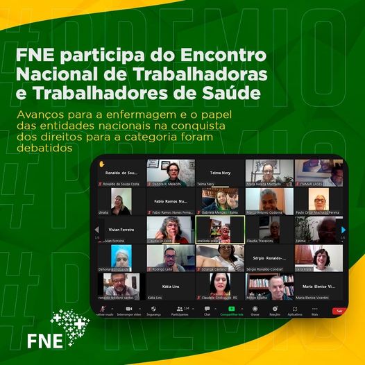 FNE participa do Encontro Nacional de Trabalhadoras e Trabalhadores de Saúde