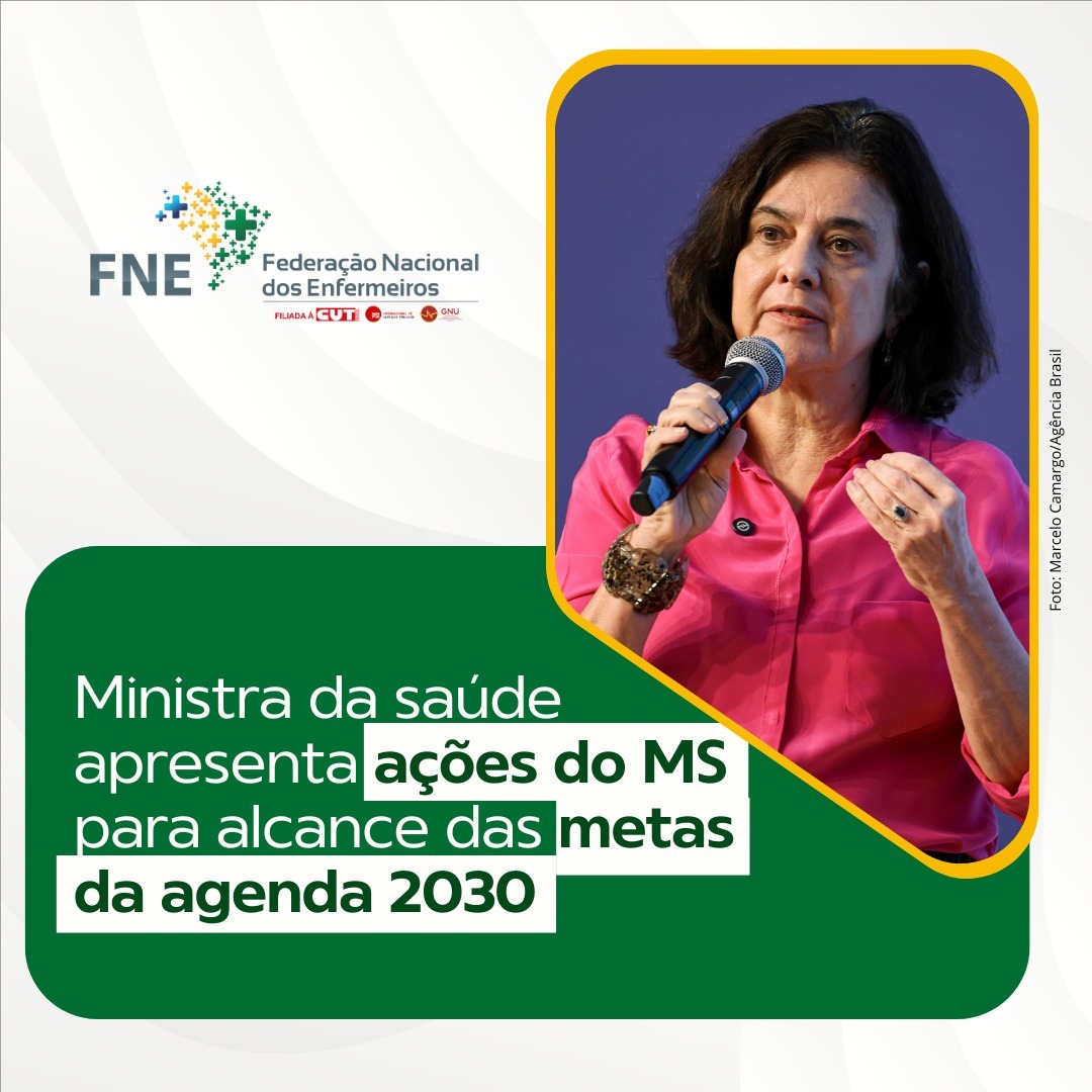 Ministra Nísia Trindade apresenta ações do Ministério da Saúde para cumprir metas da Agenda 2030