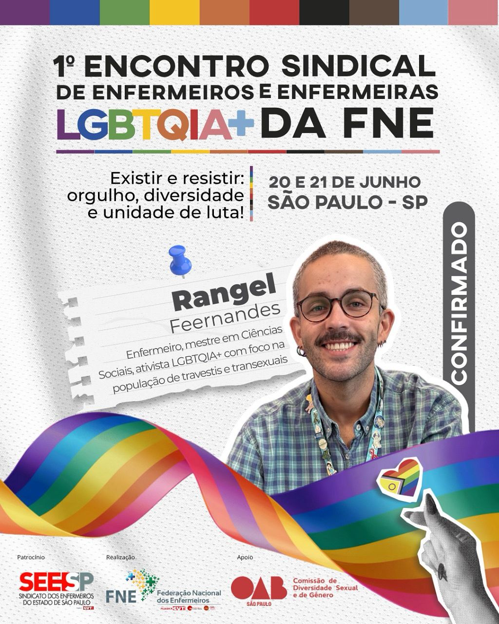 1º Encontro Sindical de Enfermeiros e Enfermeiras LGBTQIA+ da FNE