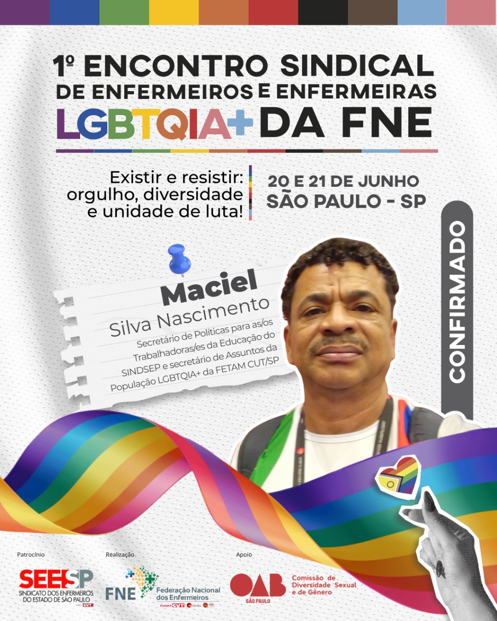 1º Encontro Sindical de Enfermeiros e Enfermeiras LGBTQIA+ da FNE