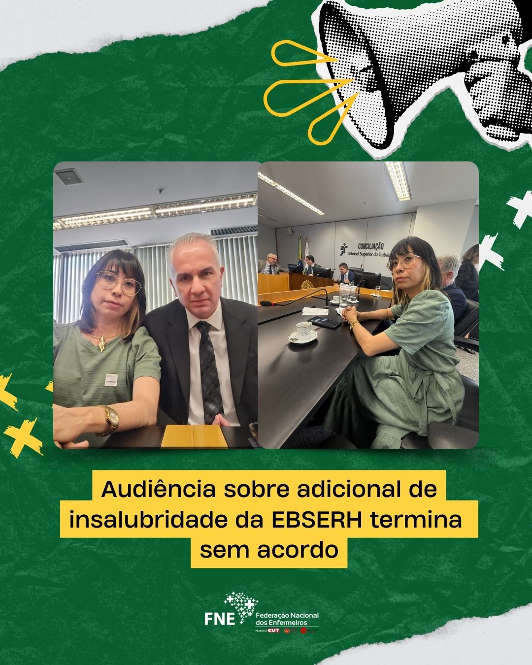 Audiência sobre adicional de insalubridade da EBSERH termina sem acordo