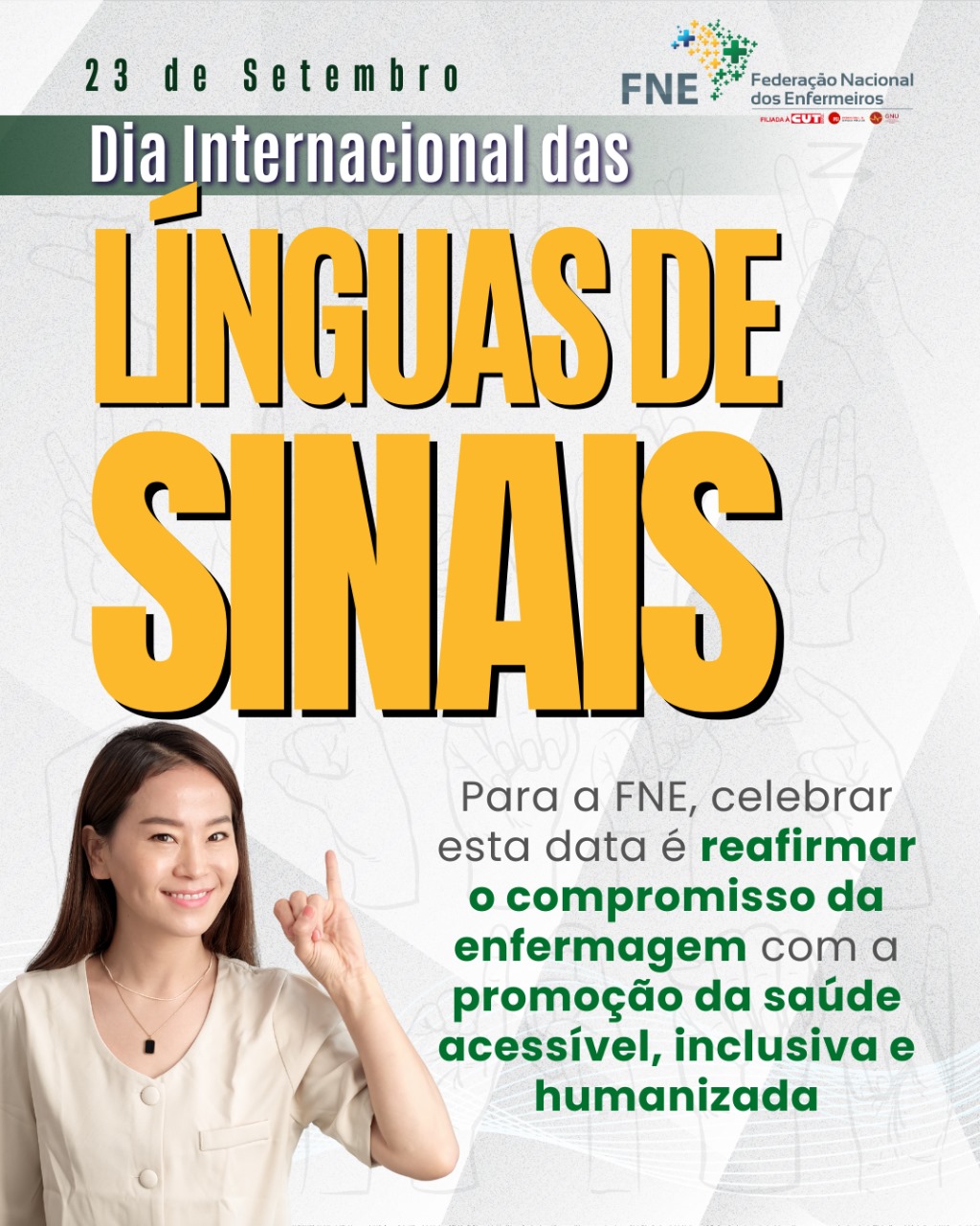 23 de setembro - Dia Internacional das Línguas de Sinais