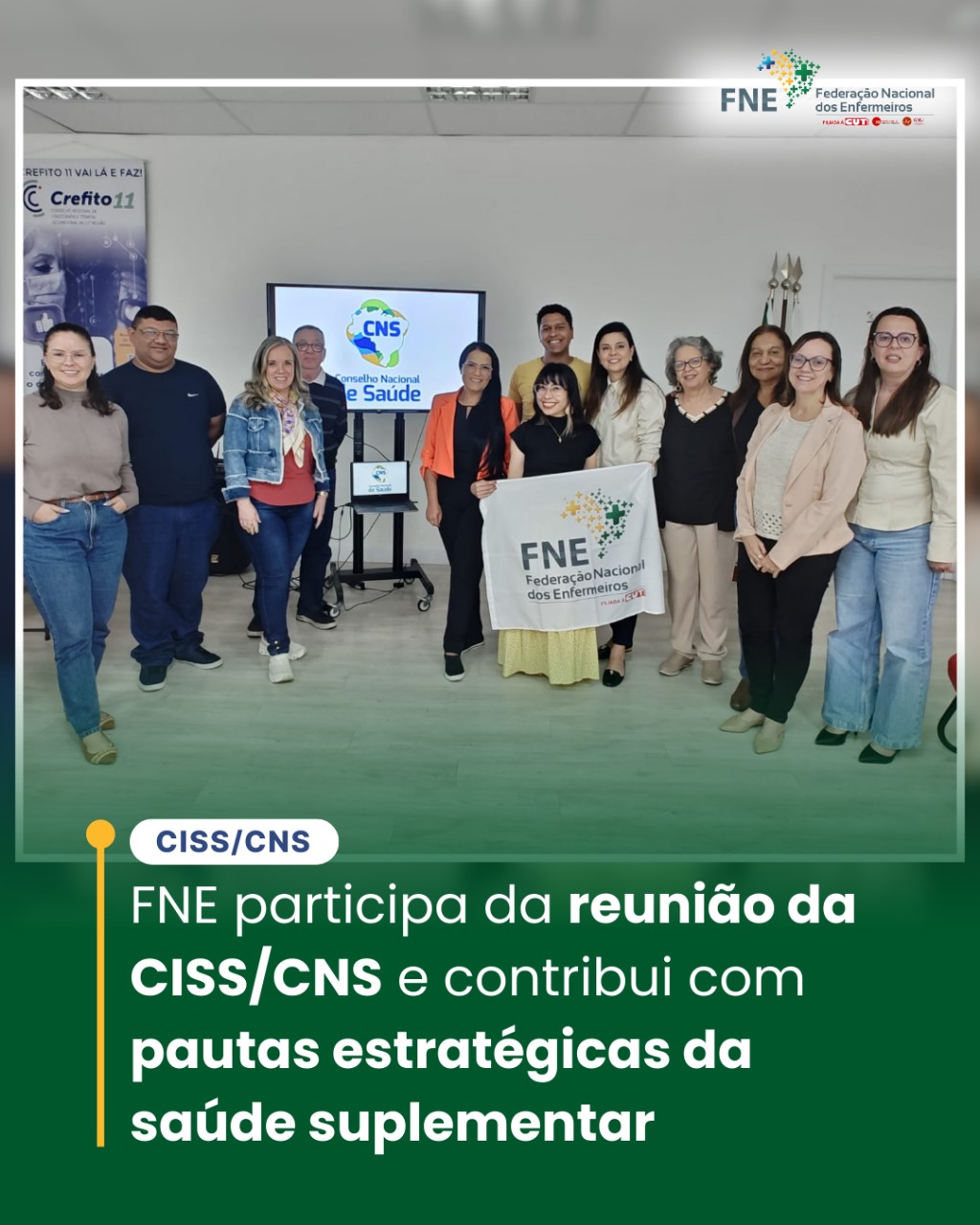 FNE participa da reunião da CISS/CNS e contribui com pautas estratégicas da saúde suplementar