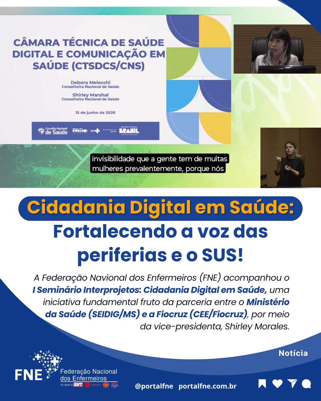 Cidadania Digital em Saúde: Fortalecendo a voz das periferias e o SUS!