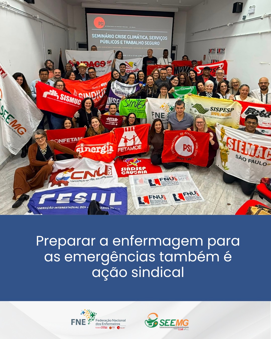Preparar a enfermagem para as emergências também é ação sindical